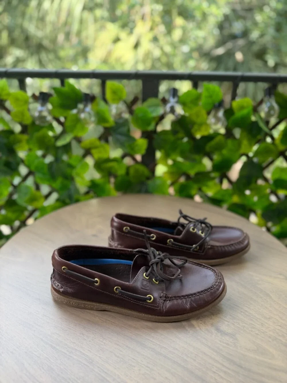 Sperry Top-Sider Authentic Original 2-Eye Boat Shoes Men's Dark Brown Leather